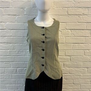 Vintage Giorgio Armani Le Collezioni Back-Tie Pinstripe Vest